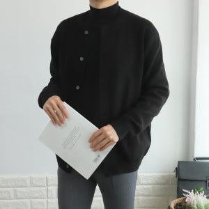 남자가디건 노카라 라운드 캐시미어 가디건 착용 후기 | 사이즈/핏 총정리 - 상품 이미지 3