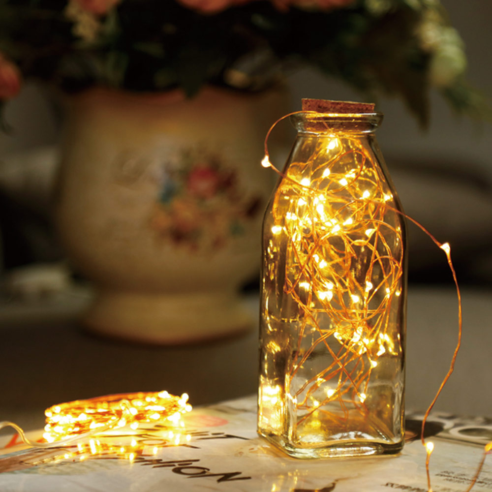 [브로키] 와이어전구 LED 줄조명 감성 캠핑전구