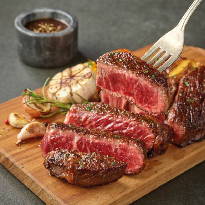 애슐리 시그니처 스테이크 부채 2팩+큐브 2팩 (총 4팩/소스동봉) 홈파티 밀키트 캠핑