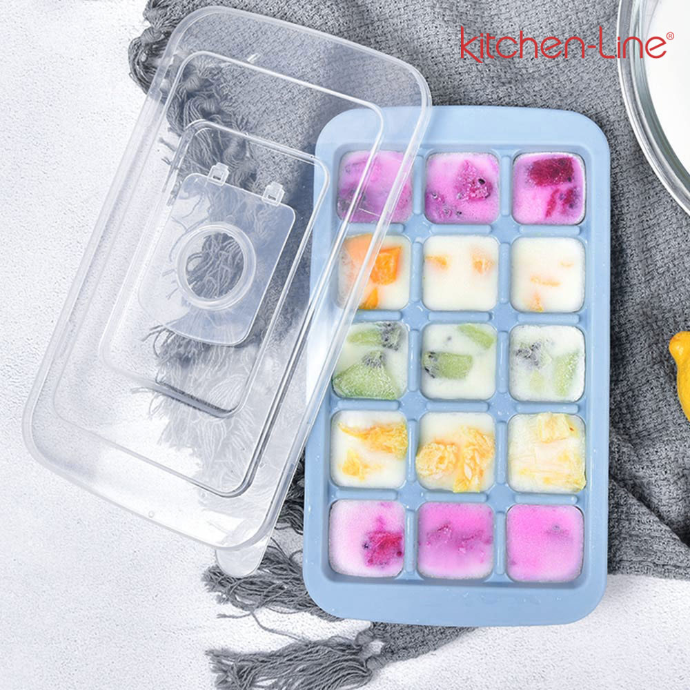 키친라인 실리콘 아이스트레이 15구 얼음틀 마늘틀 - 상품 이미지