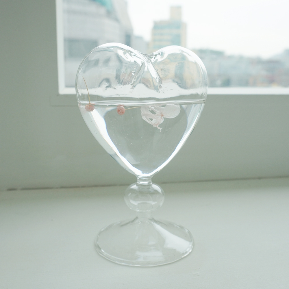 하트 디퓨저 공병 용기 병 [100ml 디퓨져 만들기 DIY 미니 꽃병 화병 유리병] - 상품 이미지