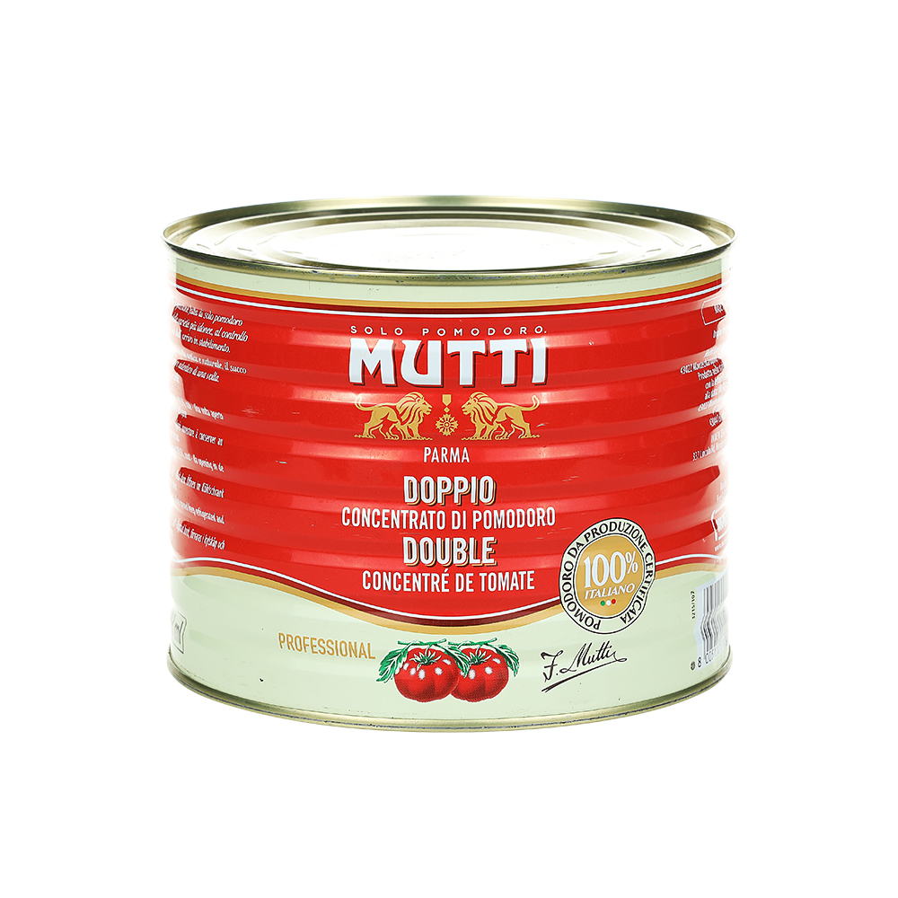 MUTTI 무띠 더블 콘센트 토마토페이스트 2.15Kg - 이탈리아 정통스파게티, 업소겸용 - 메인 이미지