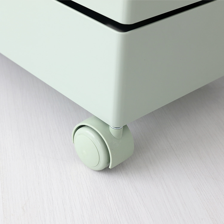 빙그리 회전서랍 트롤리 5단 그린 3325.9215