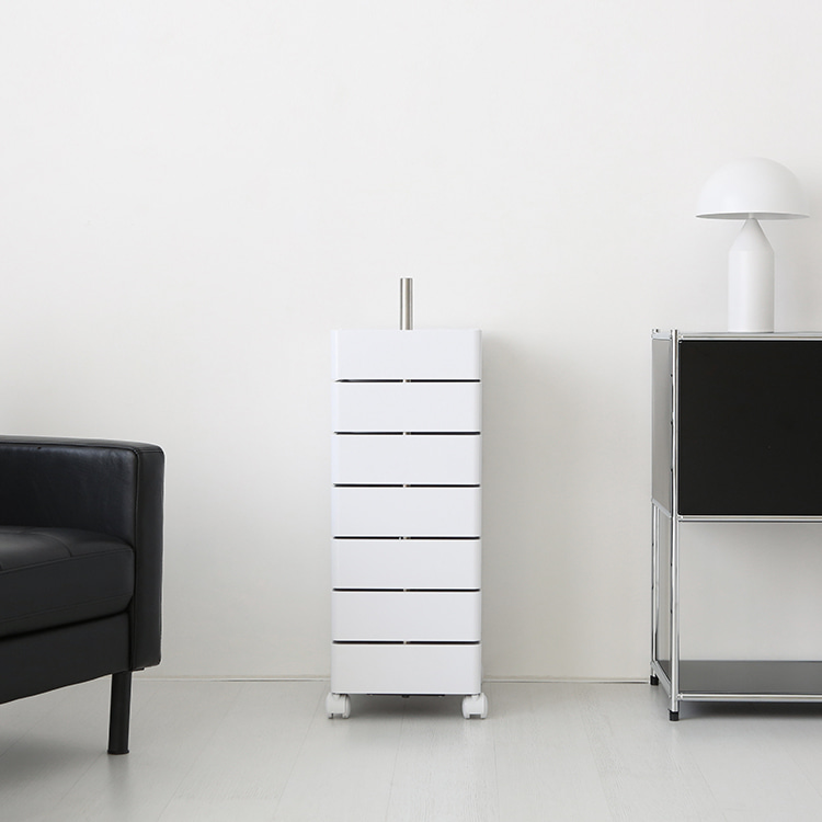 빙그리 회전서랍 트롤리 7단 화이트 5753.2681