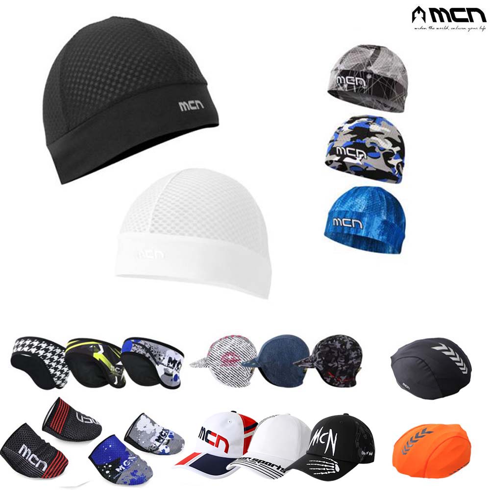 MCN 자전거 모자 스컬캡 자전거속모자 헬멧이너캡 메쉬 블랙 - 상세 이미지 2