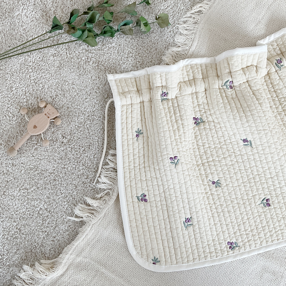 마롤로뜨 아기 차량 햇빛가리개 누빔 유아 차량용 차커튼 100수 누빔 자수