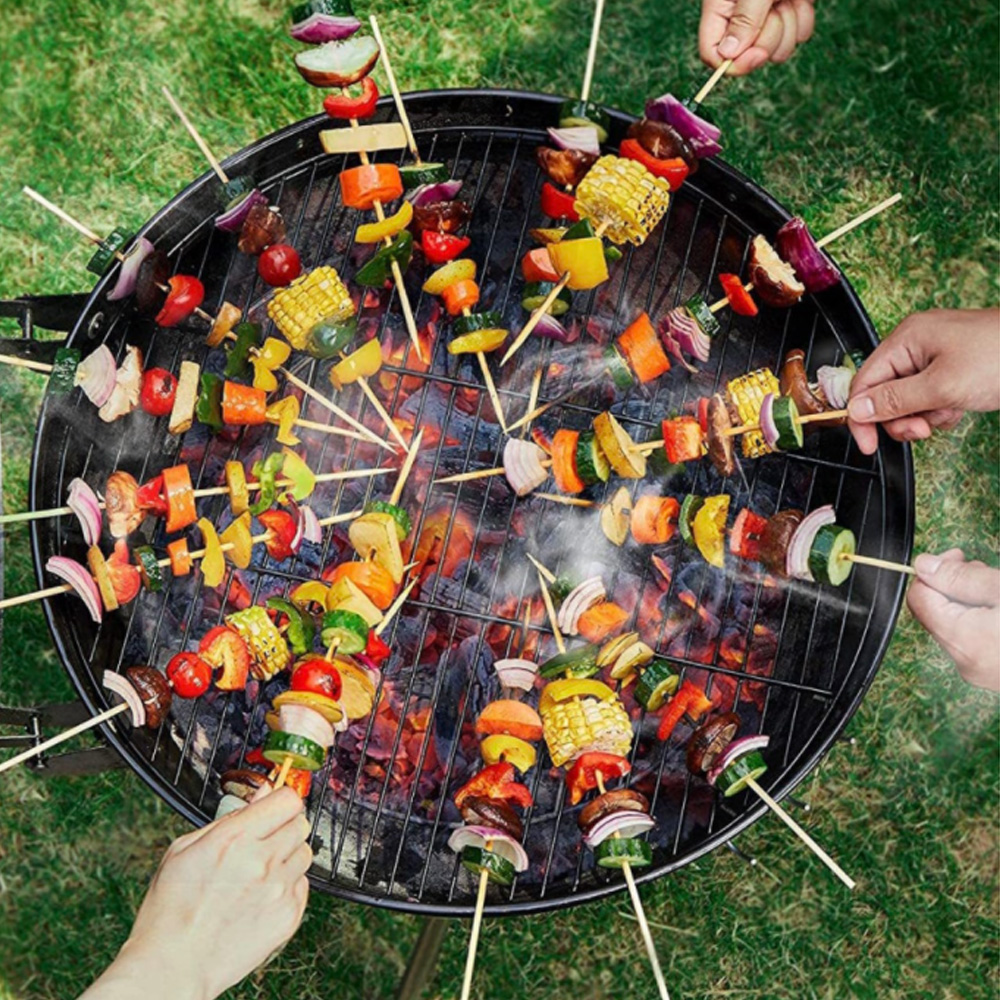 17인치 애플 펜션 바베큐 차콜 그릴 숯불 화로 가정용 훈제 직화 원형 캠핑 야외 불멍