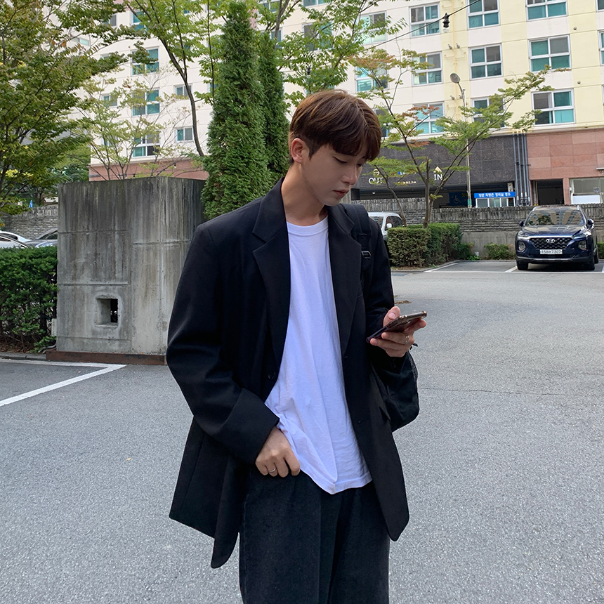 덴 와이드 뒷밴딩 흑 청바지 (3size) - 데일리즈
