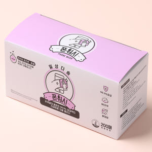폰워시 스마트폰 클리너 알콜스왑 액정 살균 소독 티슈 라벤더향 200매 개봉기 | 실사용 후기 - 상품 이미지 2