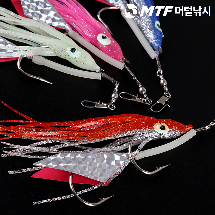 백경 대구 만쿨 채비 BK-888 더블 훅 낚시바늘 이미지 6