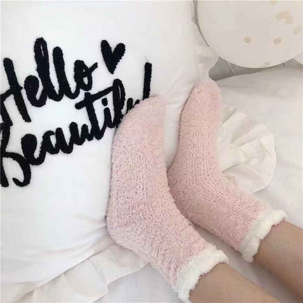 후리스 수족냉증 임산부 무압박 수면 양말 산후조리원 출산후 집에서 신는 산모 보온 양말 - 상세 이미지 2