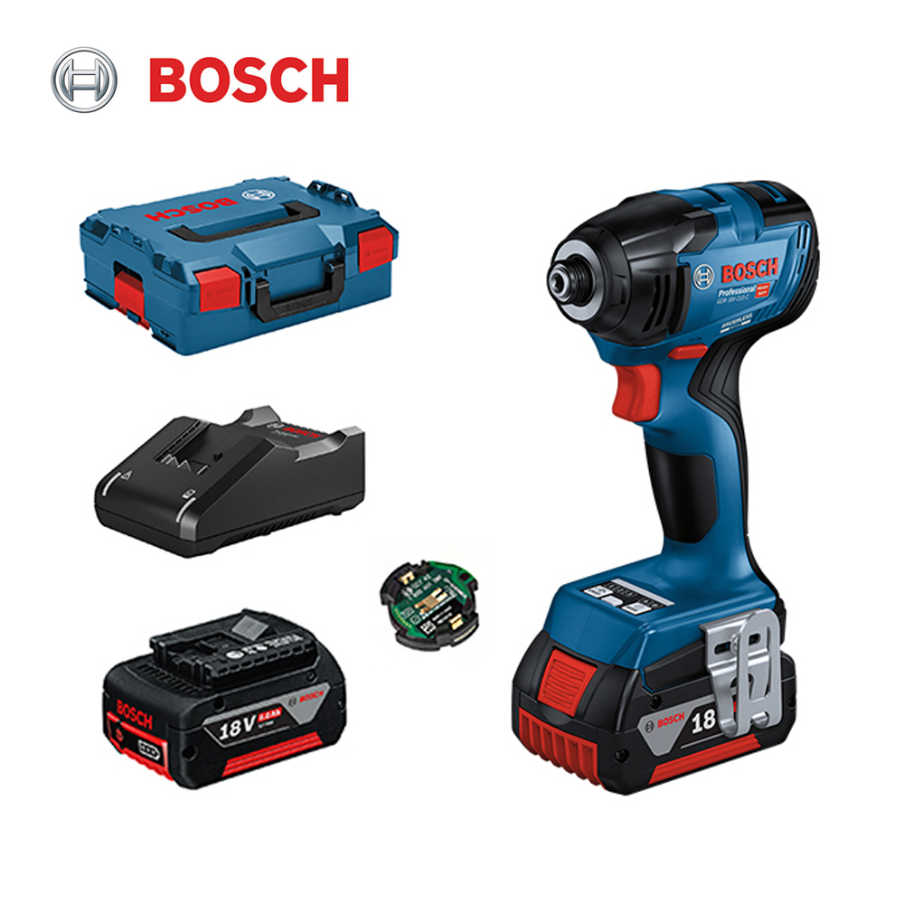 보쉬 충전임팩 드라이버 세트 GDR18V-210C 5.0Ah 배터리 2개