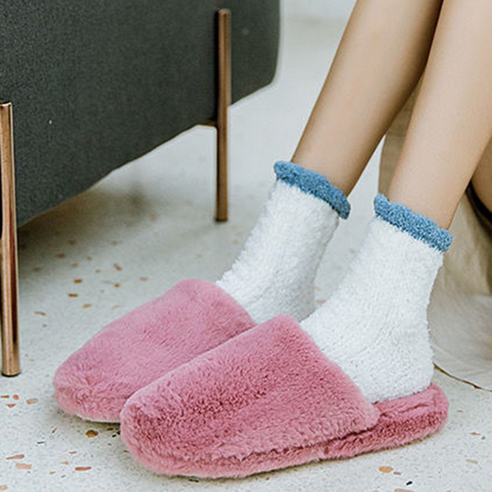 후리스 수족냉증 임산부 무압박 수면 양말 산후조리원 출산후 집에서 신는 산모 보온 양말 - 상세 이미지 4