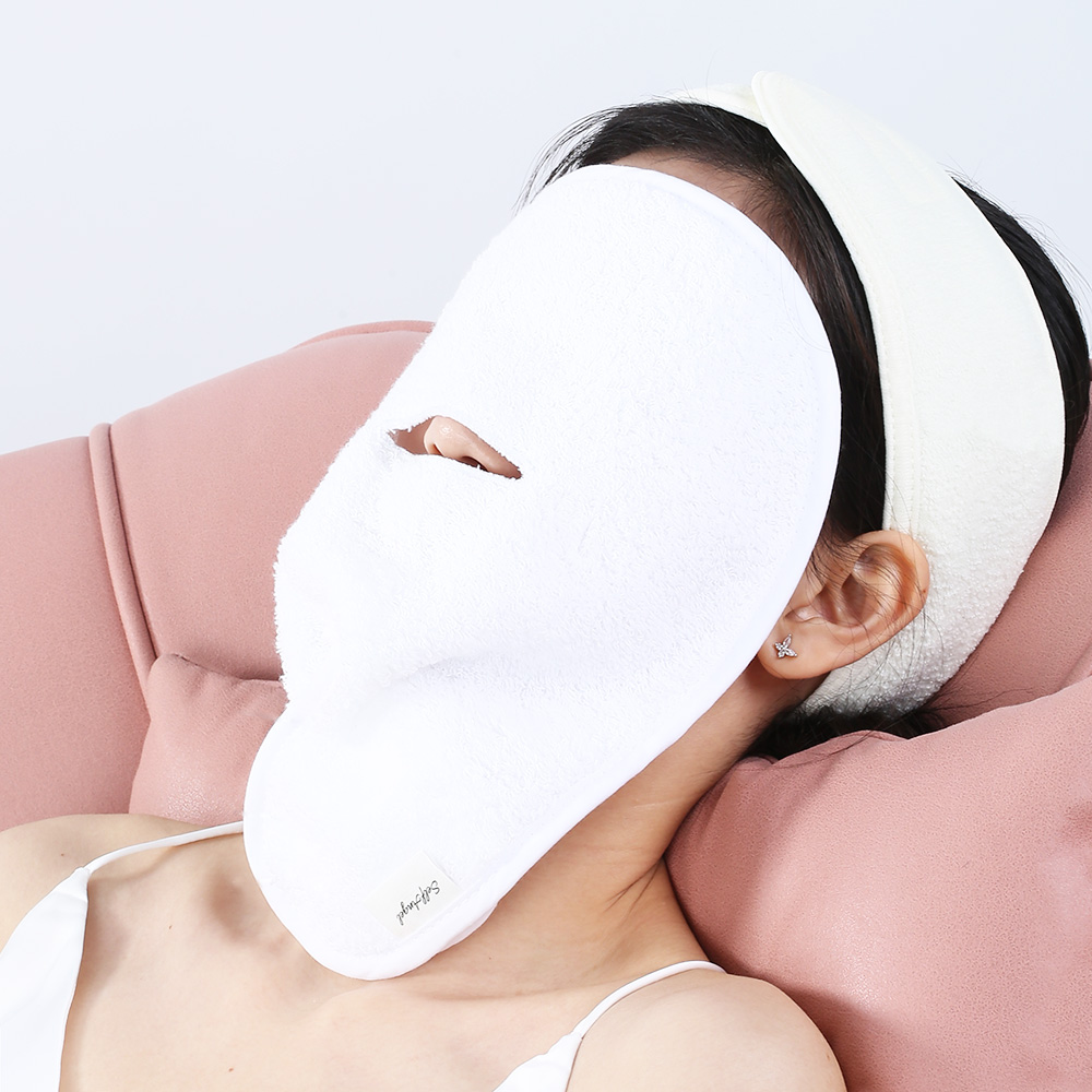 순면 얼굴 스팀 타올 모공 열기 페이스 수건 타월 - 상품 이미지