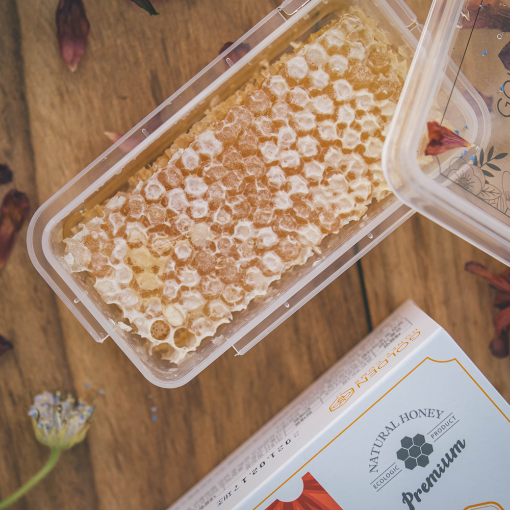 국내산 벌집꿀 선물 벌꿀집 자연 밀랍꿀 답례품 200g 이미지 3