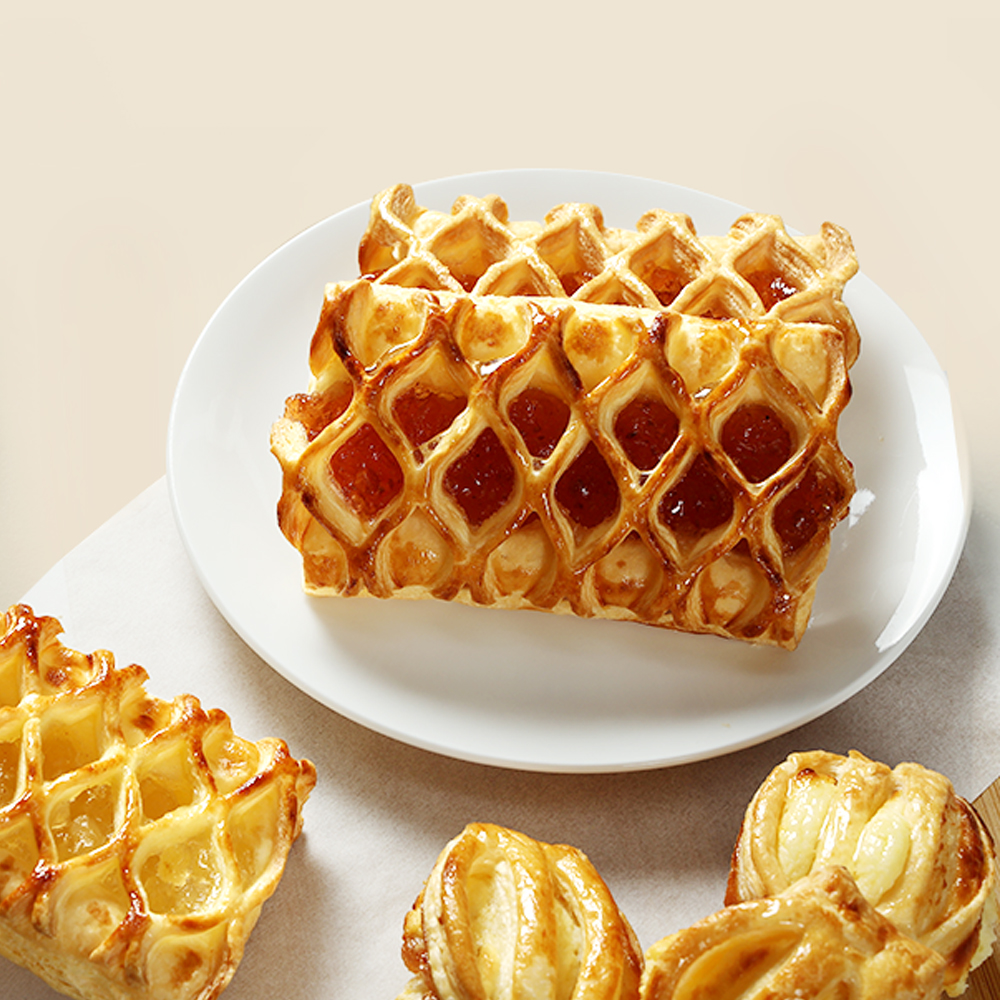 서브큐 딸기파이 냉동생지 75g(10개) - 에어프라이어빵 아이스박스 무료포장(냉동)