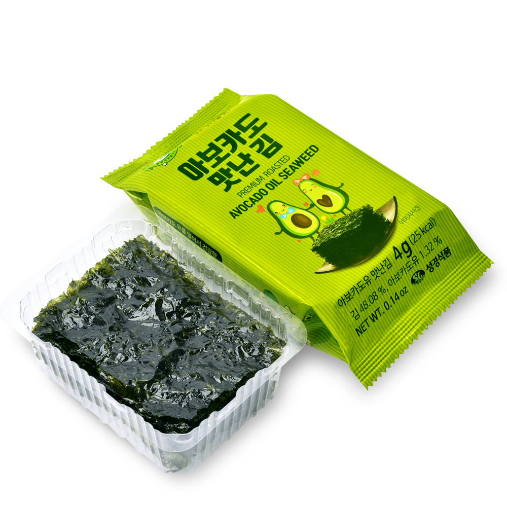 [성경김본사] 아보카도 도시락김 4g x 16봉 64g, 4개 - 상세 이미지 3