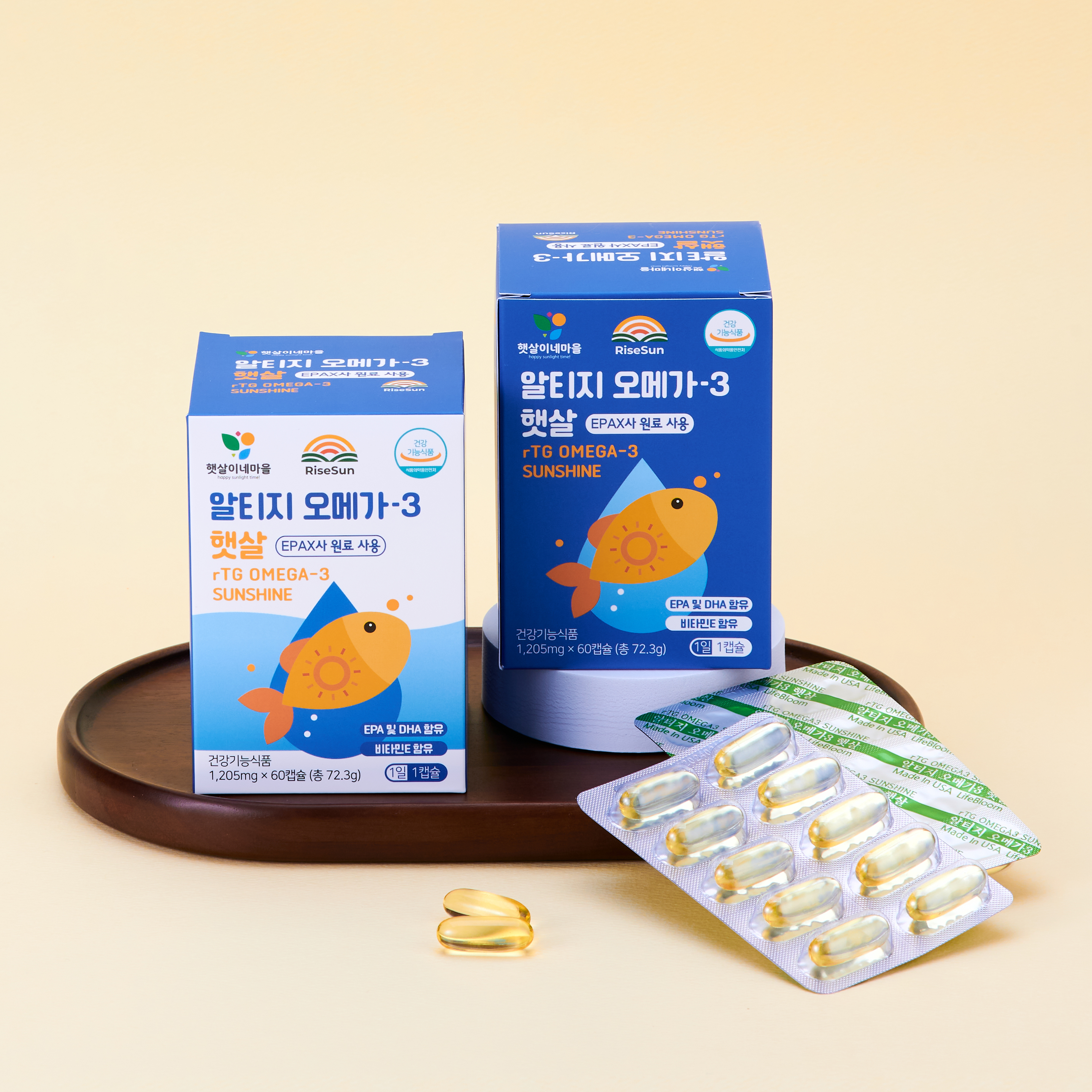 햇살이네마을 노르웨이 EPAX OMEGA3 60정 2개월 rTG알티지오메가3햇살 이미지 2