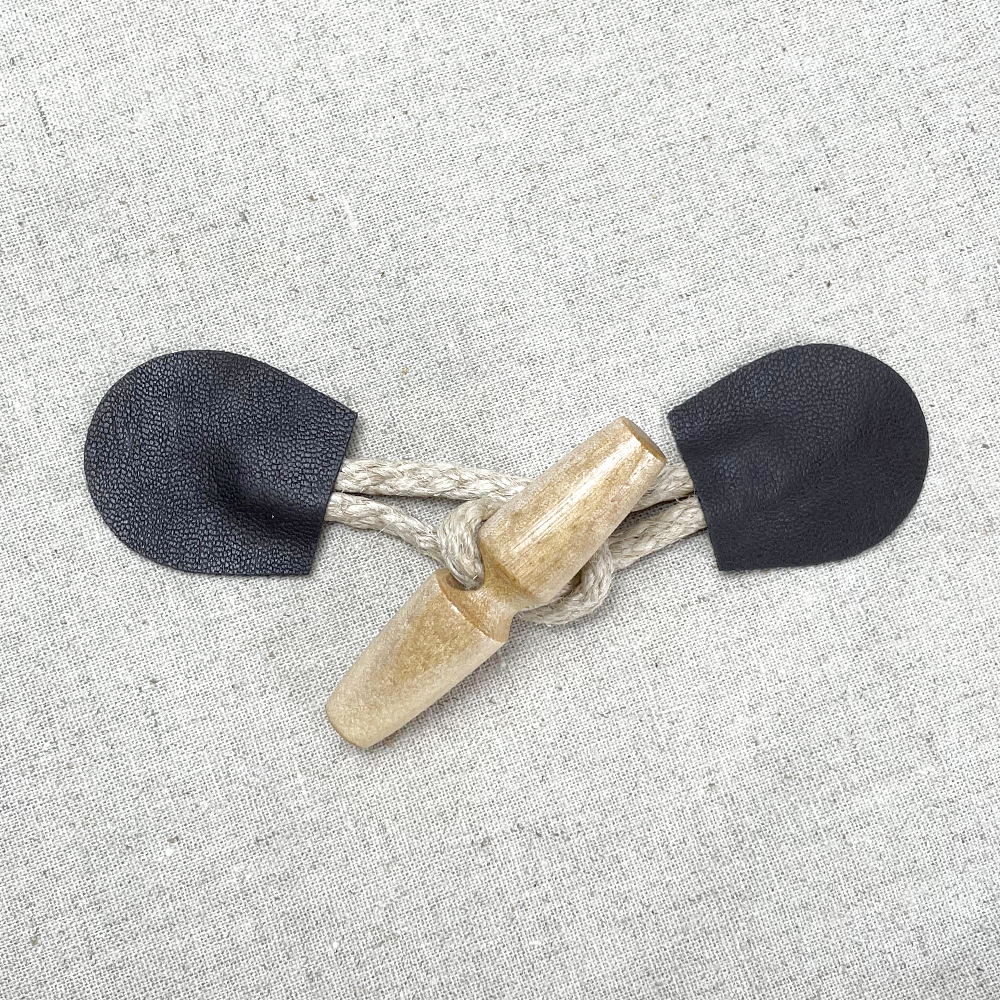 국산)1구 5cm 우드 떡볶이단추 코트단추 마크라메부자재(4개) 이미지 6