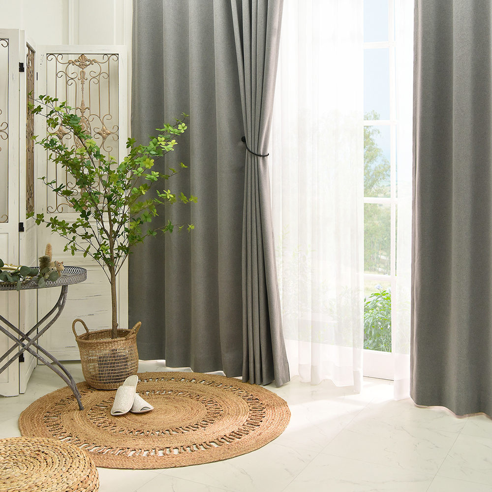 아라크네 오브제 양면 암막커튼 형상기억 거실 안방 방한방풍 145x120