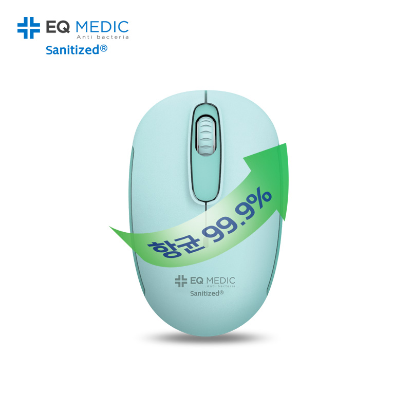 이큐메딕 Sanitize-WM7 항균 무소음 무선 마우스 민트