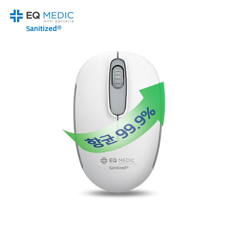 이큐메딕 Sanitize-WM7 항균 무소음 무선 마우스 화이트