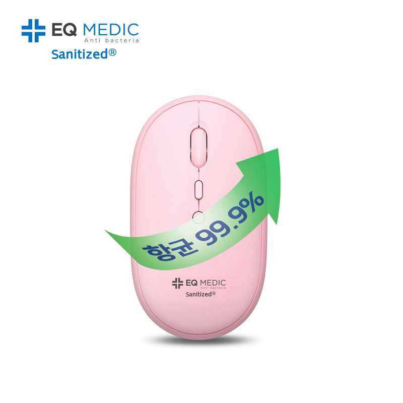이큐메딕 Sanitize-WM3 항균 무소음 무선 마우스 화이트 - 상세 이미지 3