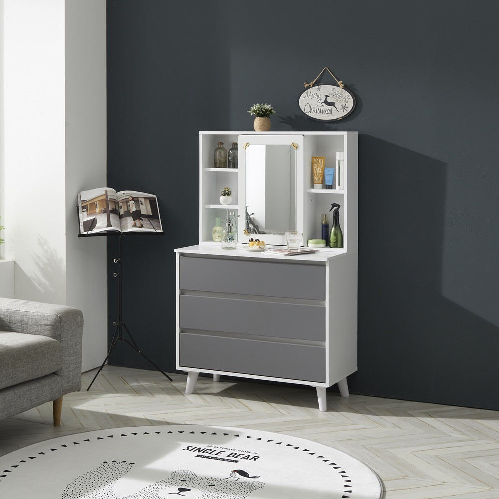 화장대서랍장 화장대겸책상 서랍형 수납 안방 입식 화장대