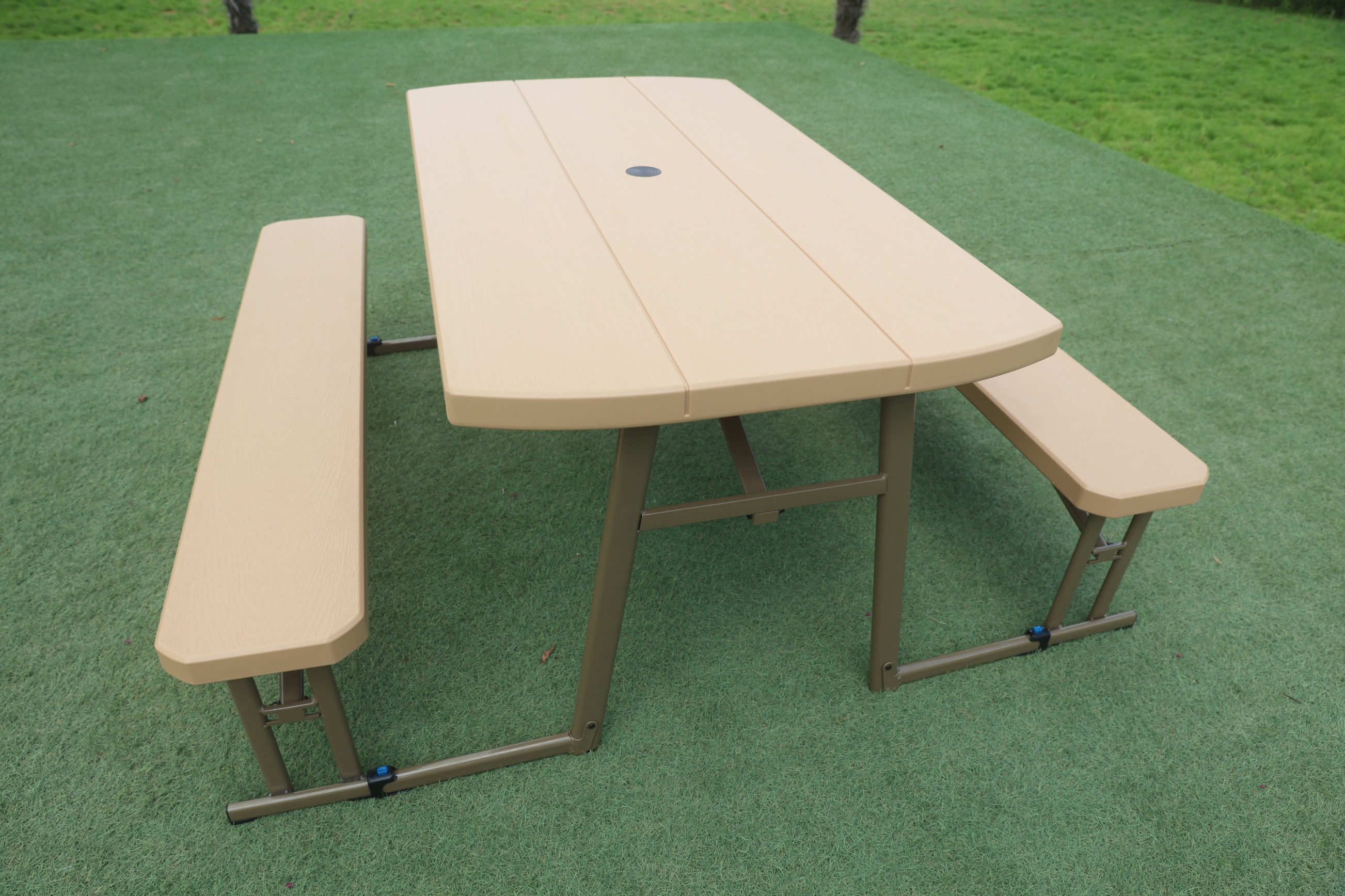 스마트가든테이블 1380 피크닉 야외테이블 파라솔테이블 야외용 접이식 분리형