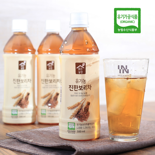 맑은농장 유기농 진한 보리차 500ml x 20개입 아기 보리차 - 상세 이미지 4
