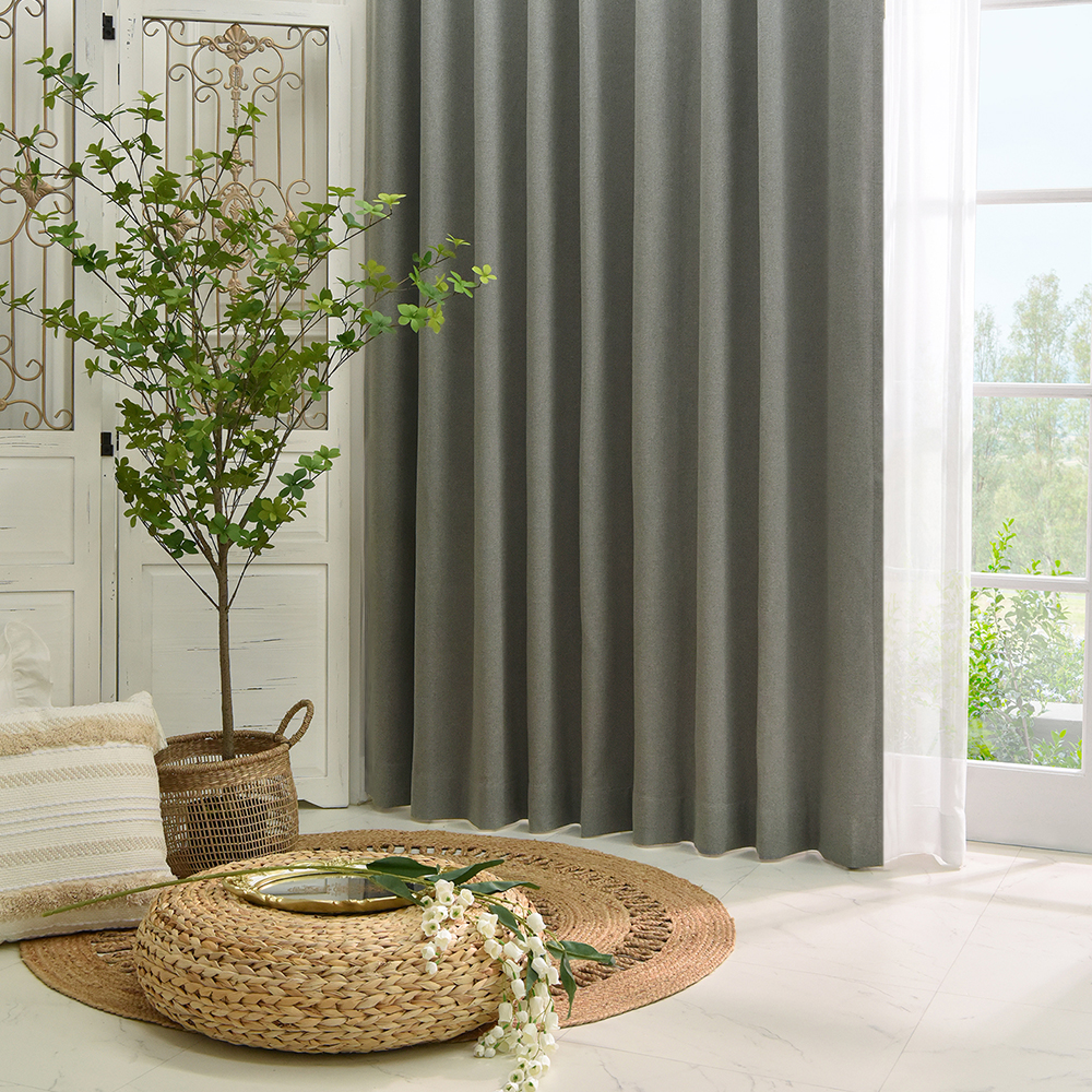 아라크네 오브제 양면 암막커튼 형상기억 거실 안방 방한방풍 145x120