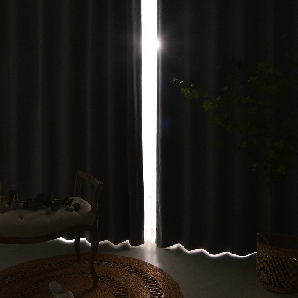 아라크네 오브제 양면 암막커튼 형상기억 거실 안방 방한방풍 145x120