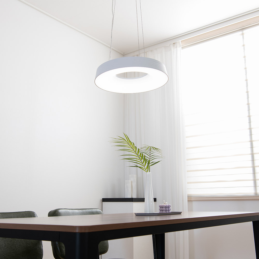 LED 식탁조명 식탁등 에스파 원형 25W 인테리어조명 무드조명 - 상세 이미지 3