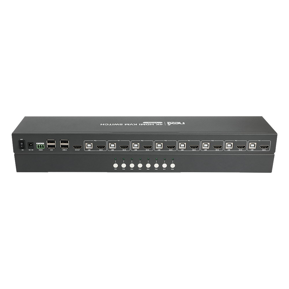 NX-7308KVM-4K 4K 8포트 HDMI KVM스위치 랙 마운트 이미지 6