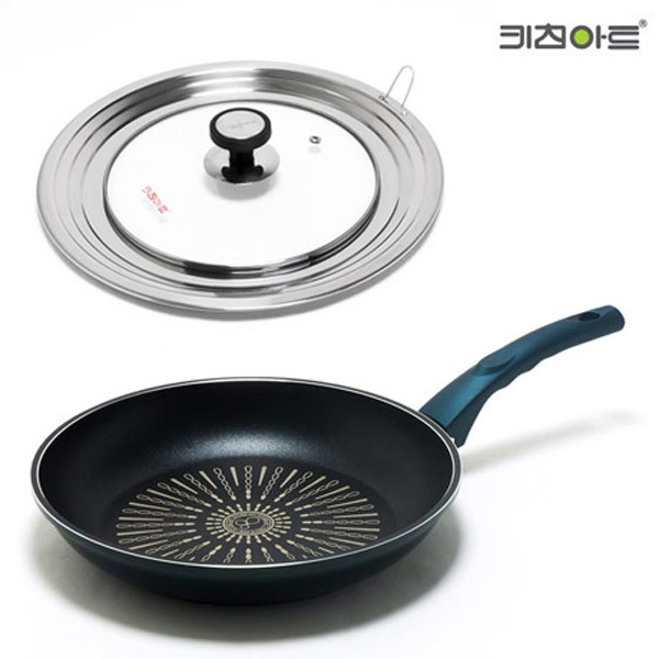 키친아트 티타늄 인덕션 후라이팬 24cm (멀티커버 뚜껑포함) - 상품 이미지