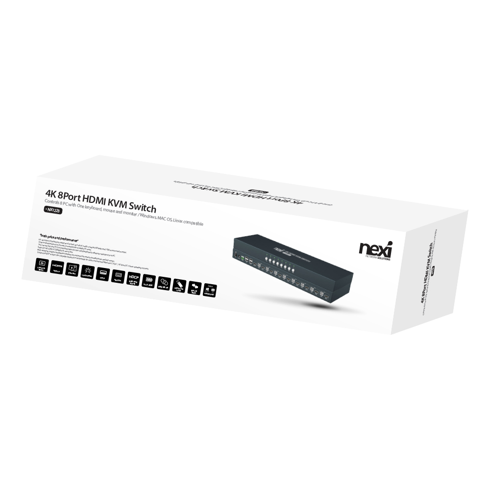 NX-7308KVM-4K 4K 8포트 HDMI KVM스위치 랙 마운트 이미지 7