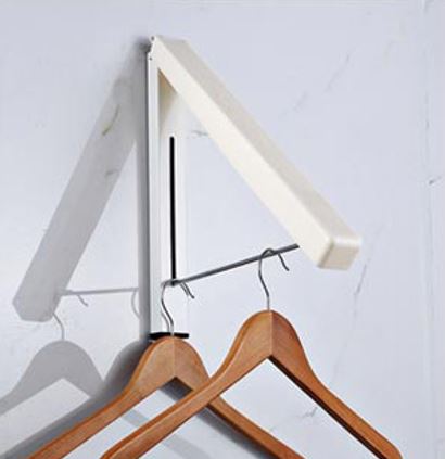 월리브 미니 행거 옷걸이 고정식 벽 틈새 코너 접이식