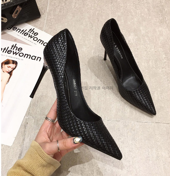 페이제 8cm 스틸레토 여성 정장 하이힐 구두 2color 상세 이미지 7