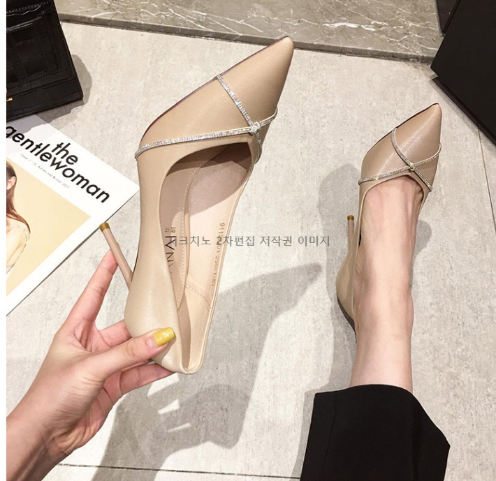 스테리 7,9cm 큐빅 스틸레토 여성 펌프스 하이힐 3color 상세 이미지 20