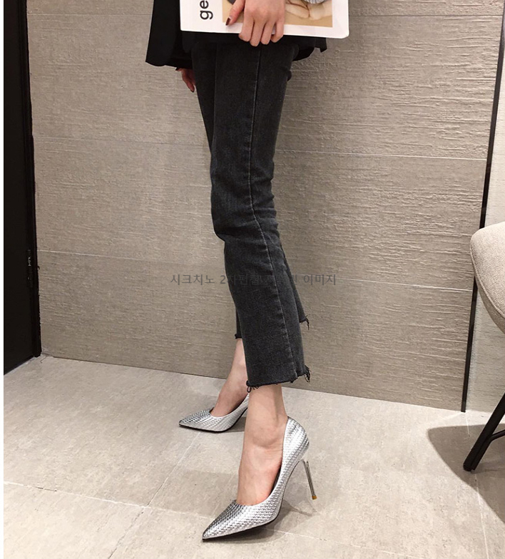 페이제 8cm 스틸레토 여성 정장 하이힐 구두 2color 상세 이미지 11