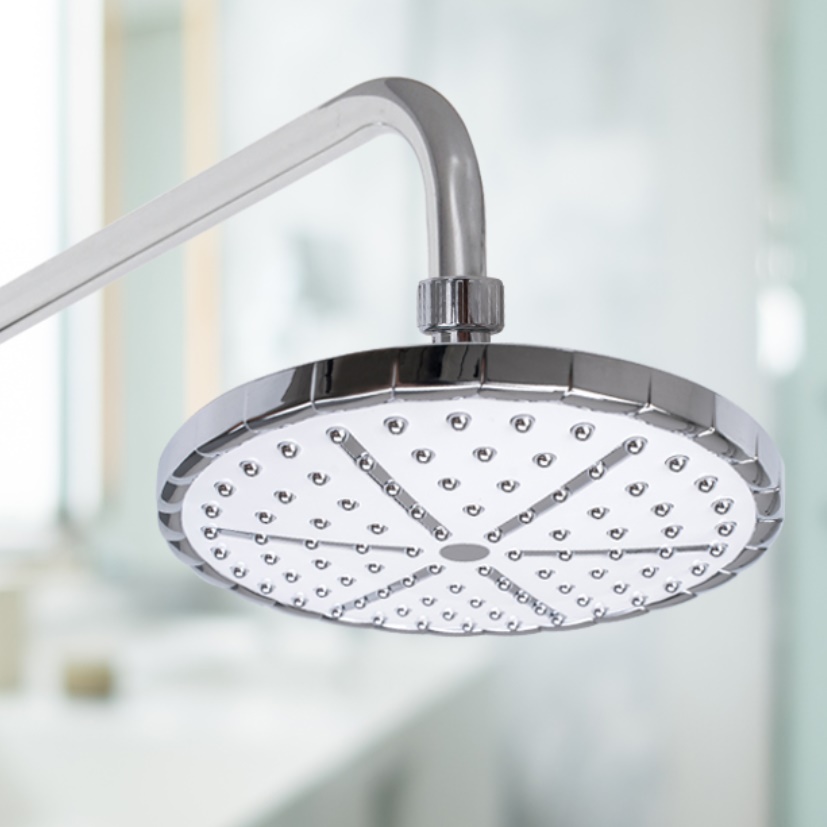 욕실 해바라기용 대형헤드 교체 목욕탕 화장실 원형 화이트 입식 해바라기 샤워기 헤드 교체