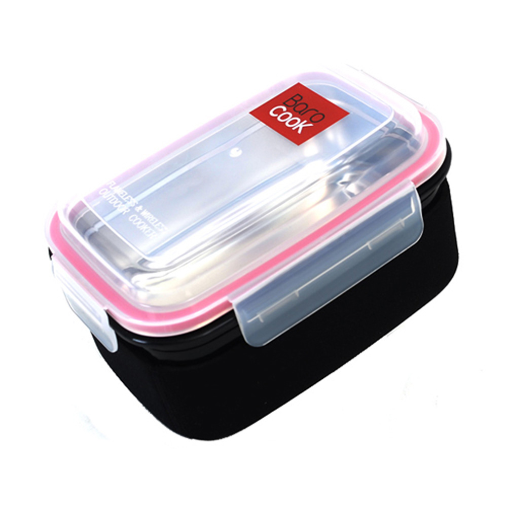 바로쿡 발열도시락 850ml 용기 즉석 요리 등산 캠핑 비화식 - 상품 이미지