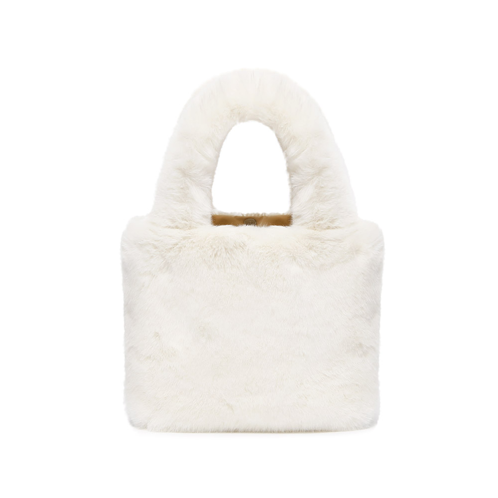 퍼밍 페이크퍼 스퀘어 퍼가방 토트백 - 상세 이미지 5