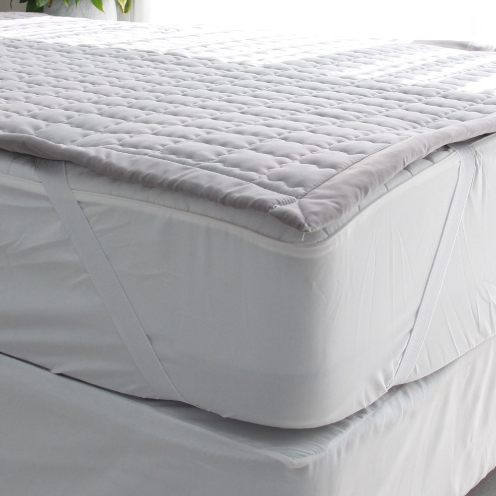 포송한 먼지없는 고정밴드 밴딩 침대패드 SS