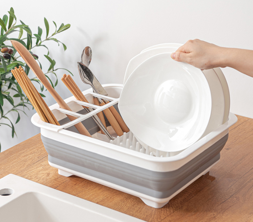 캠핑 설거지 통 접이식 건조대 바스켓 그릇 건조 거치대