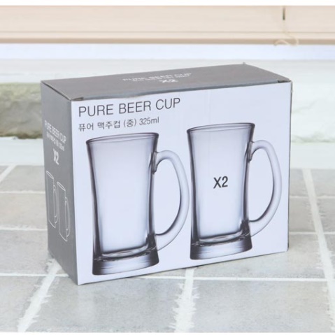 생맥주잔 하이볼잔 고급 원샷잔 쏘맥잔 유리컵 글라스 2P