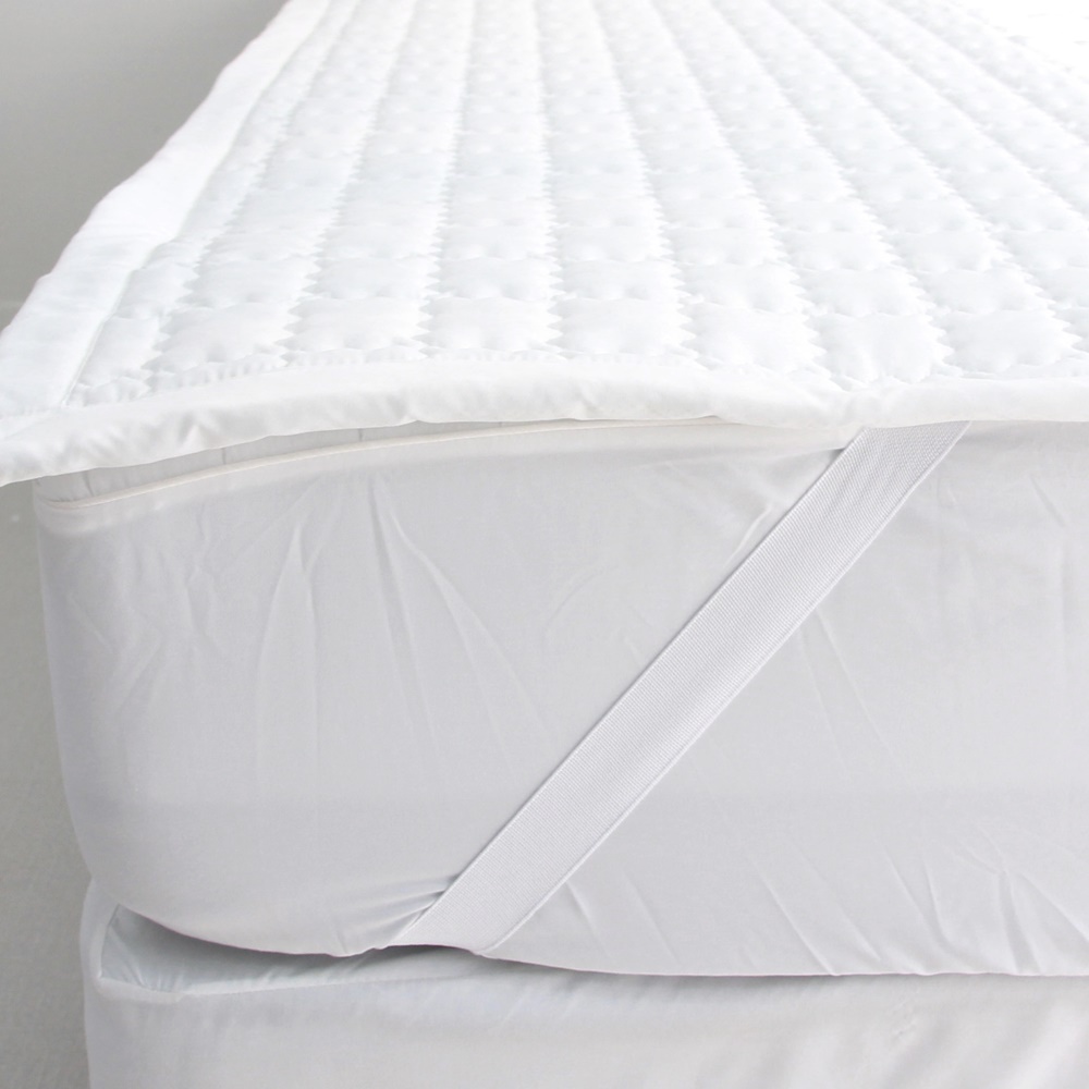 포송한 먼지없는 고정밴드 밴딩 침대패드 SS