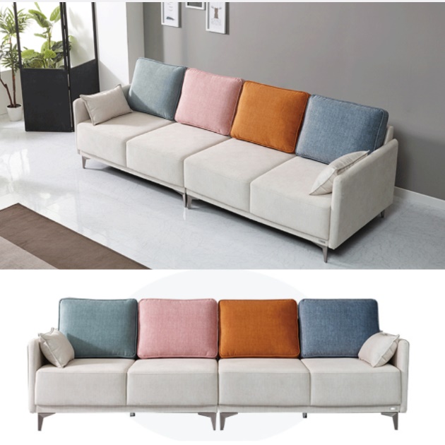 이지클린 소파 디자인 소파 푹신한 3.5인용 기능성 패브릭 소파