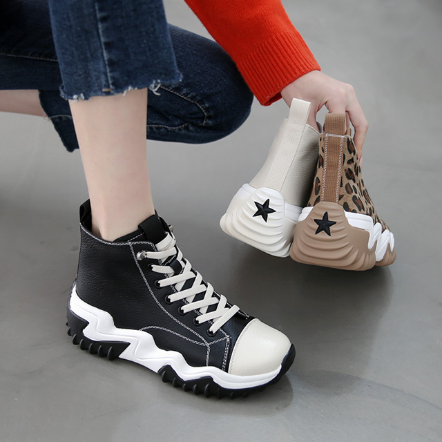 [할리샵] [소가죽] 굿워킹 하이탑 6cm (1025K2) : hollyshop