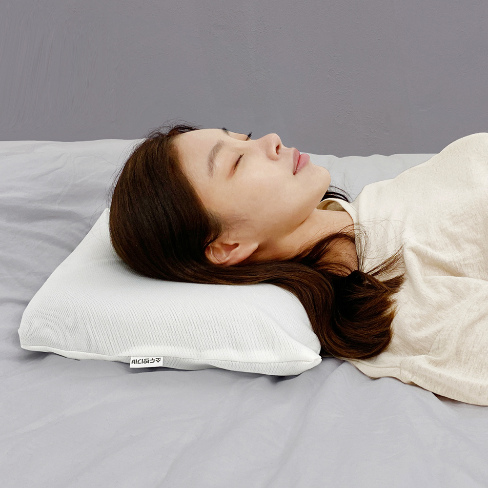 바디연구소 스르륵 베개 숙면 수면 낮은 빨아쓰는 경추 베개